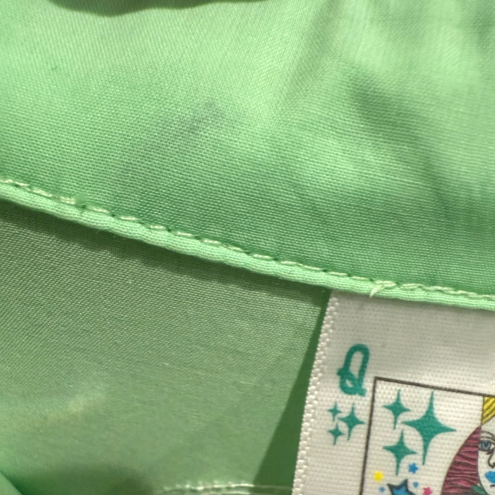 QUEEN OF SPARKLES Mint Green Embroidered Seaside Tiered Dress - Picture 10 of 14